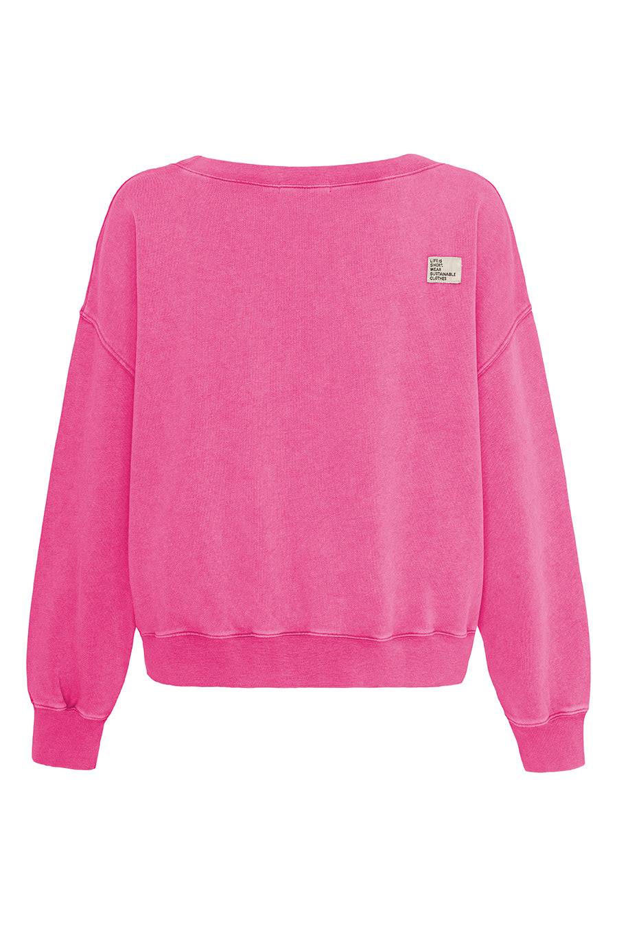 Liv Bergen Sweater Square "100% Organic Cotton" In Rose