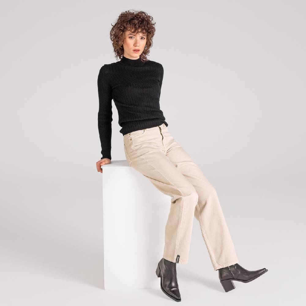 LIVING CRAFTS ABIONA - Langarm-Shirt - Off Black