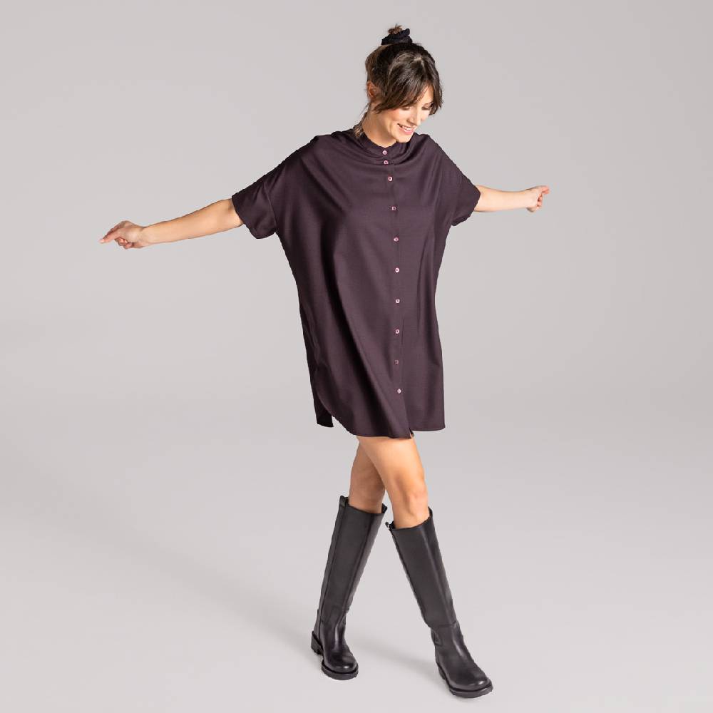 LIVING CRAFTS AEON - Kleid - Aubergine