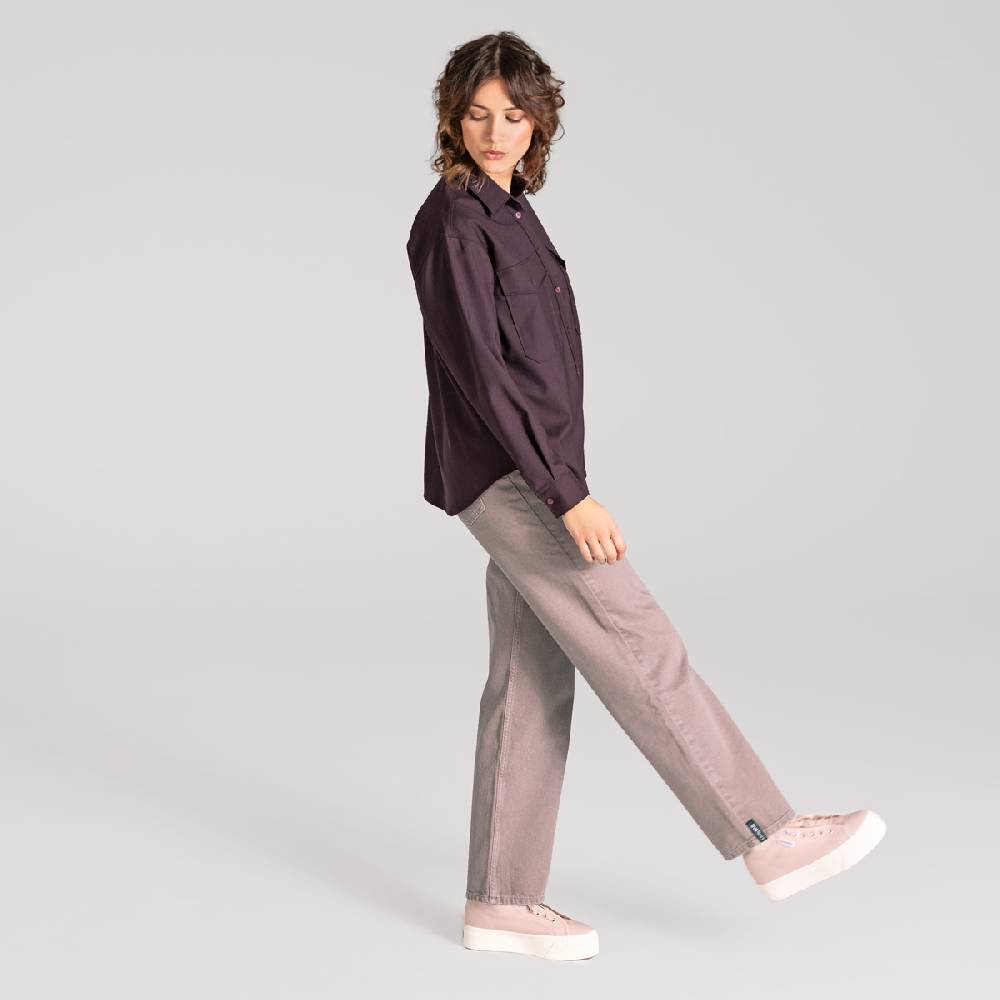 LIVING CRAFTS ALIX - Utility Shirt - Aubergine