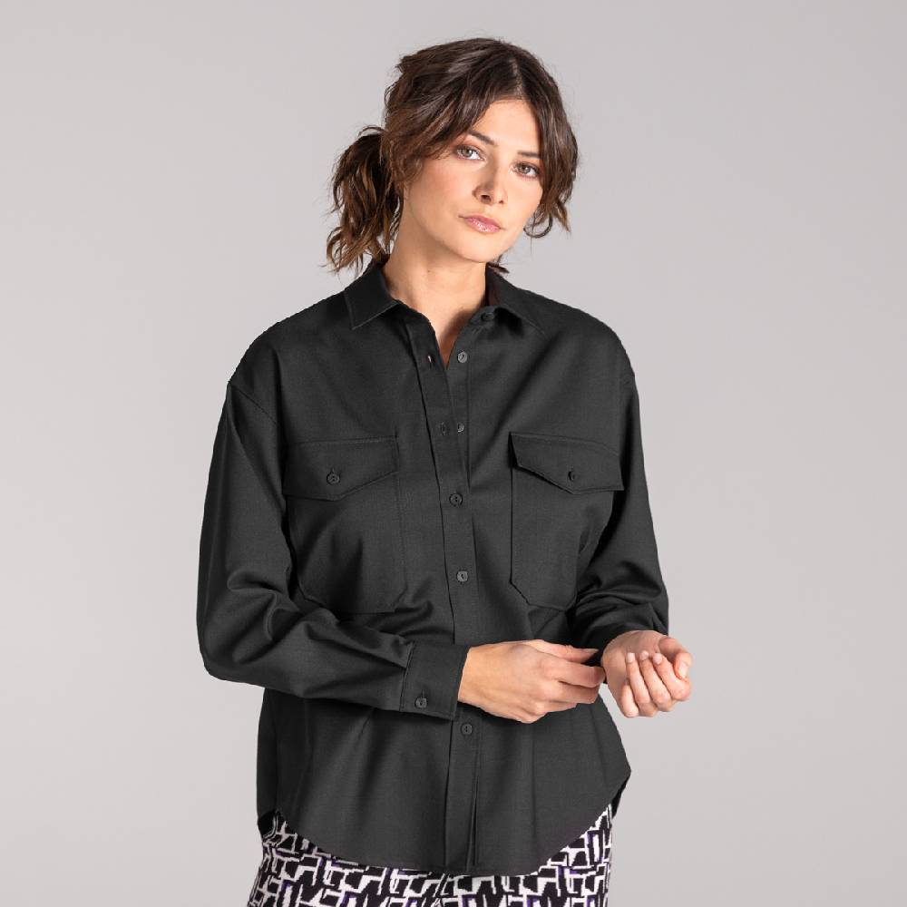 LIVING CRAFTS ALIX - Utility Shirt - Black