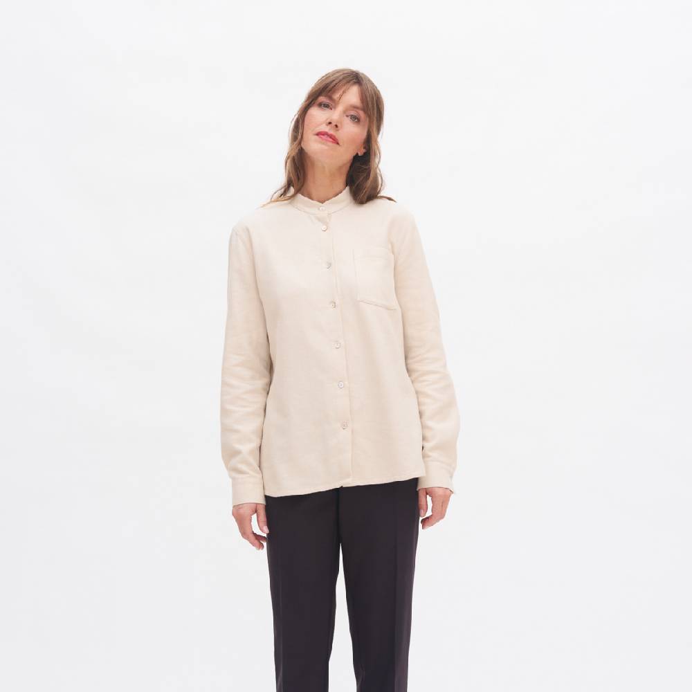 LIVING CRAFTS ANCY - Flanellhemd - Stone Grey