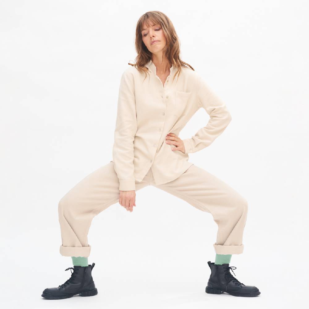 LIVING CRAFTS ANCY - Flanellhemd - Stone Grey