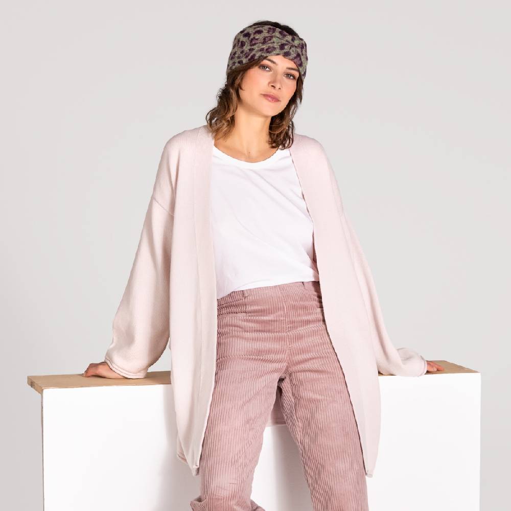 LIVING CRAFTS ANIEK - Strickjacke lang - Nude