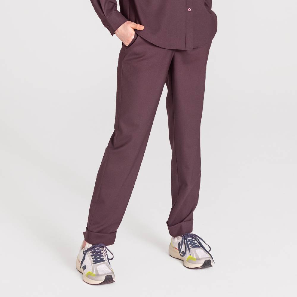 LIVING CRAFTS ARIL - Hose - Aubergine