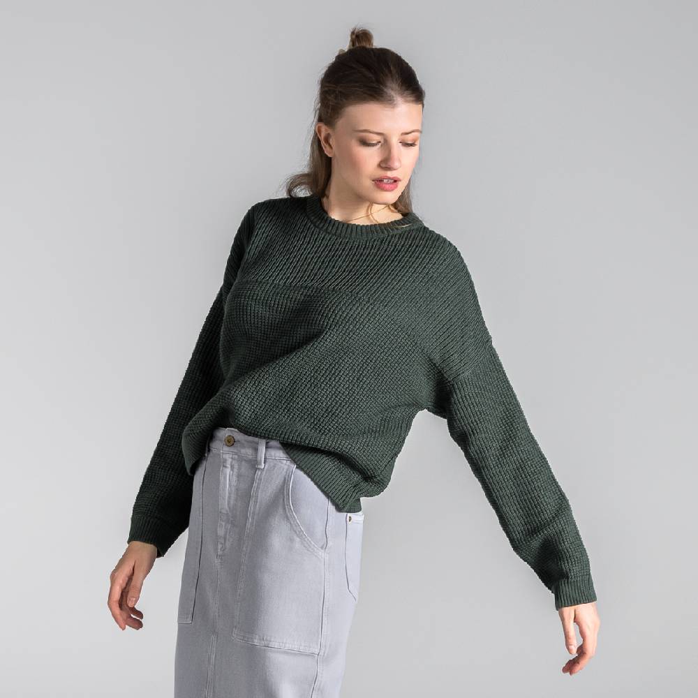 LIVING CRAFTS BEEKE - Pullover - Dark Khaki