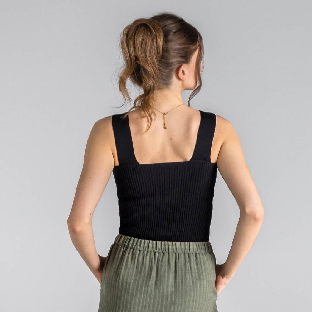 LIVING CRAFTS BIENKE - Strick Top - Black