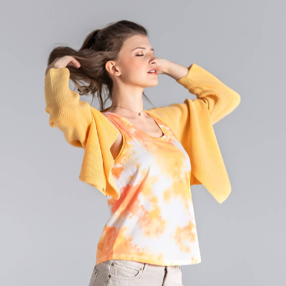 LIVING CRAFTS BINE - Strickjacke - Sunbleached