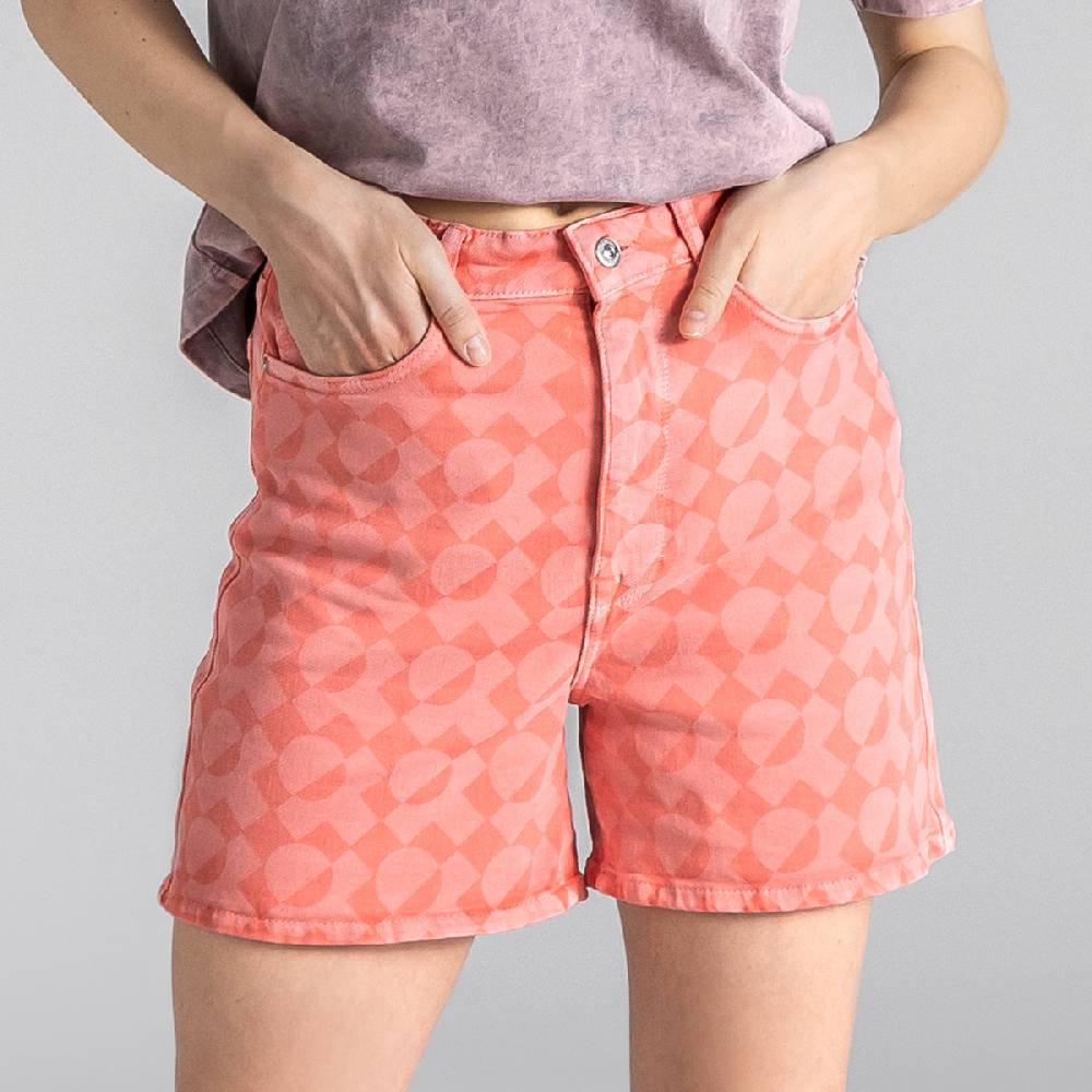 LIVING CRAFTS BONTJE - Jeans Shorts - Coral