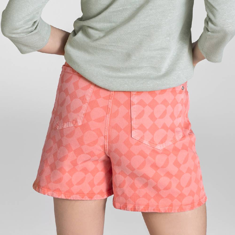 LIVING CRAFTS BONTJE - Jeans Shorts - Coral