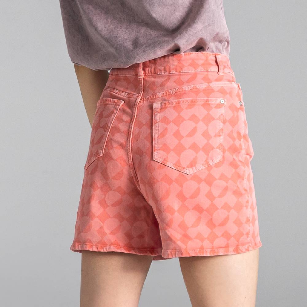 LIVING CRAFTS BONTJE - Jeans Shorts - Coral