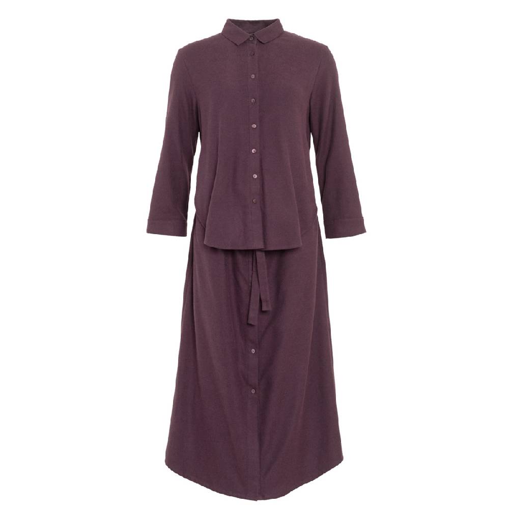 LIVING CRAFTS CHARU - Kleid - Aubergine
