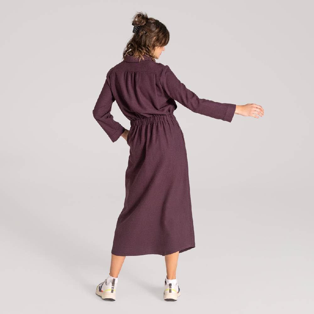 LIVING CRAFTS CHARU - Kleid - Aubergine