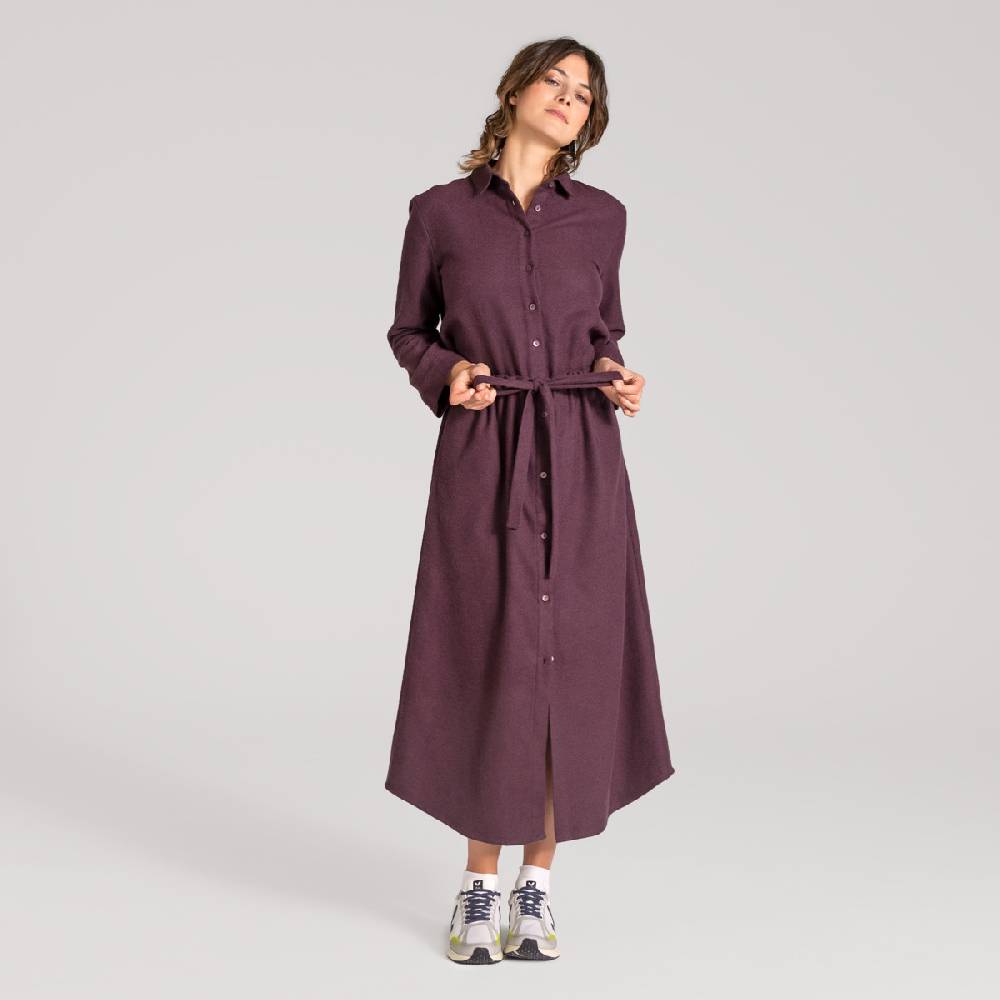 LIVING CRAFTS CHARU - Kleid - Aubergine
