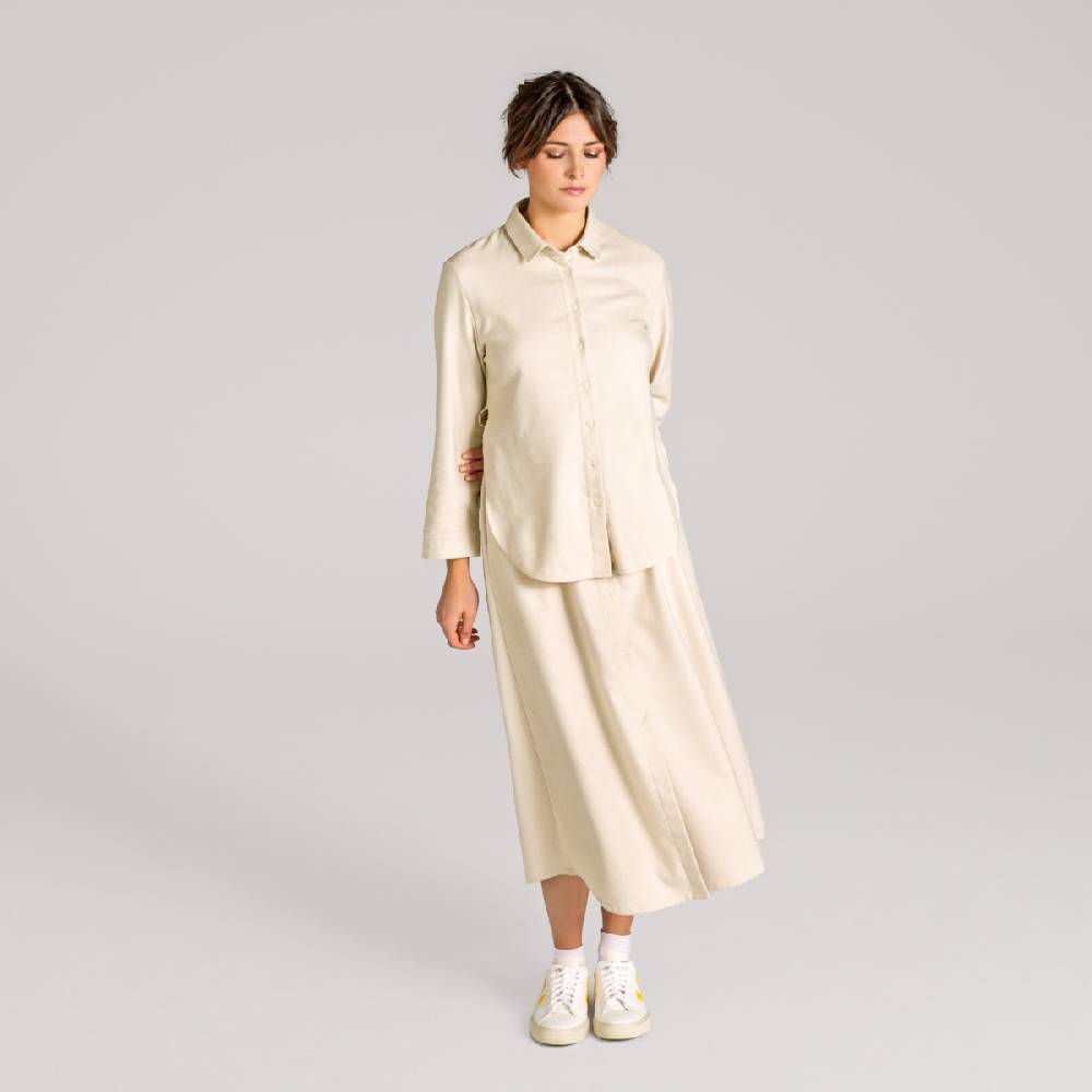 LIVING CRAFTS CHARU - Kleid - Stone Grey