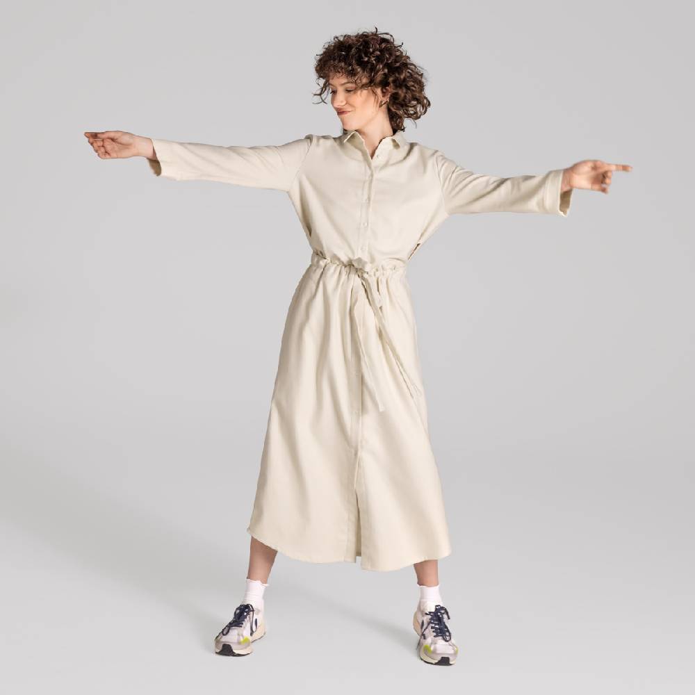 LIVING CRAFTS CHARU - Kleid - Stone Grey