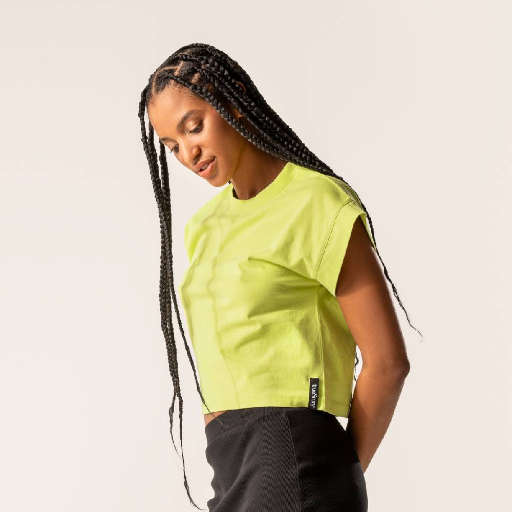 LIVING CRAFTS DANBI - Boxy T-Shirt - Pear