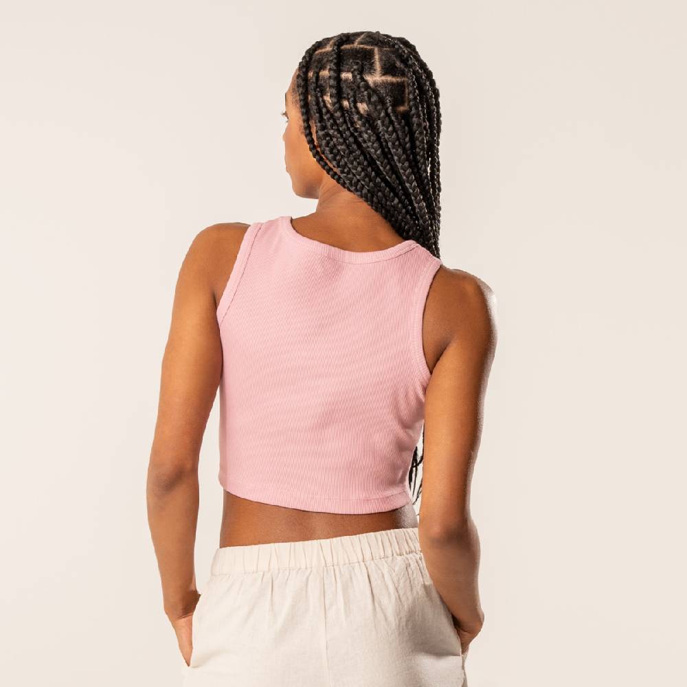 LIVING CRAFTS DEMI - Ripp-Crop-Top - Blush