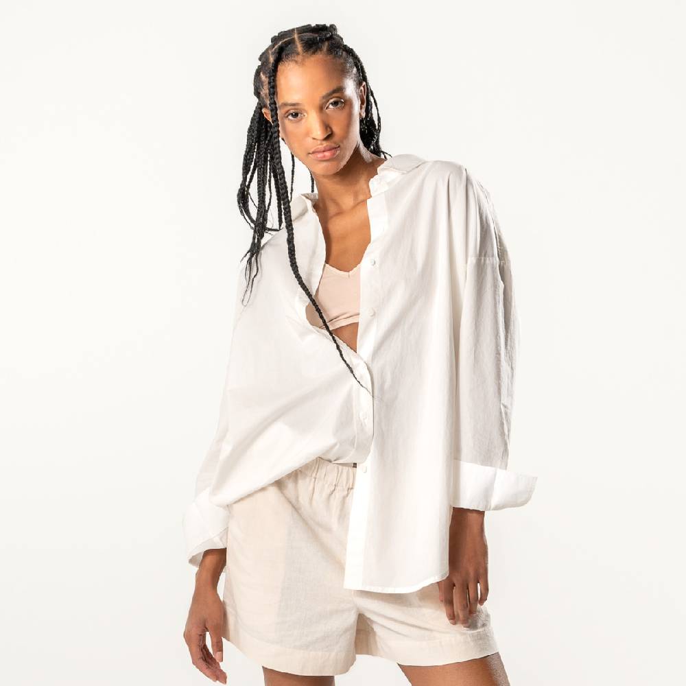 LIVING CRAFTS DORO - Hemd - Offwhite