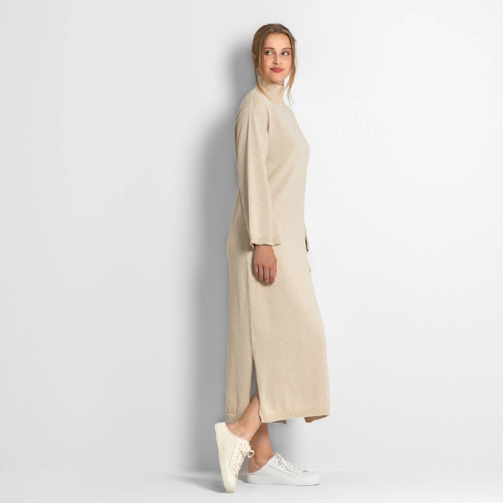 LIVING CRAFTS EELA - Strickkleid - Sand