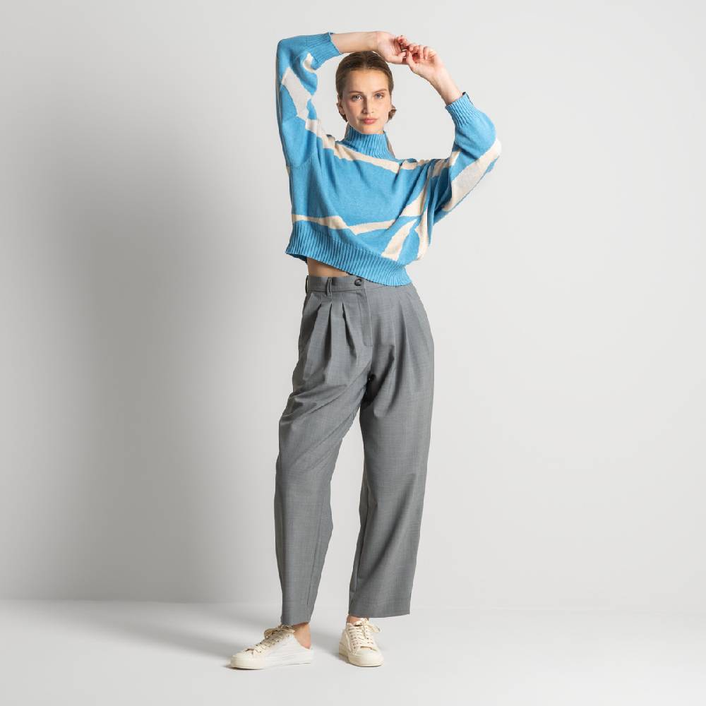 LIVING CRAFTS ELEXA - Hose - Grey Melange