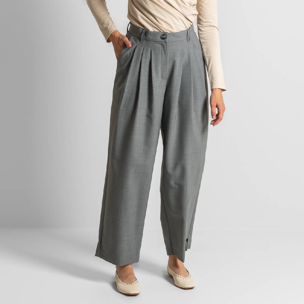 LIVING CRAFTS ELEXA - Hose - Grey Melange
