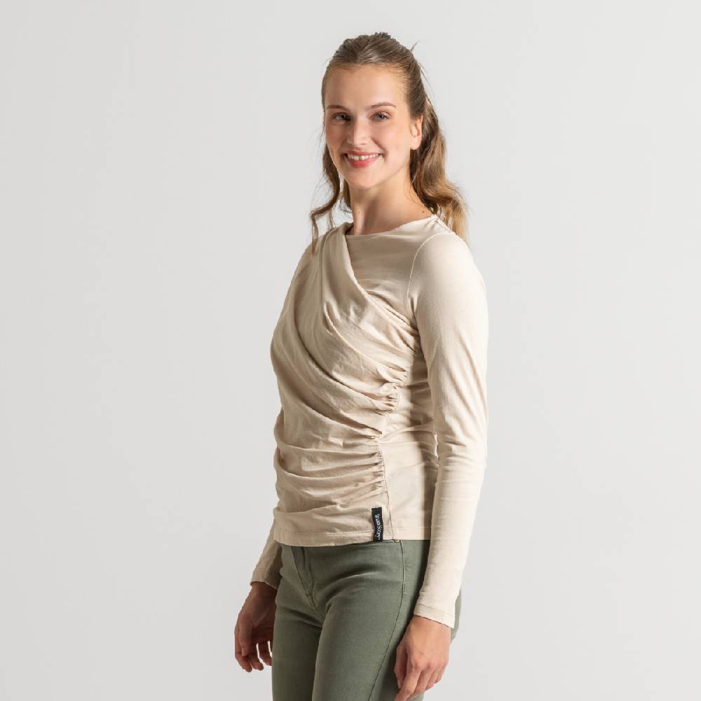 LIVING CRAFTS ELIN - Langarm Shirt - Sand
