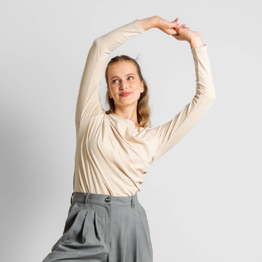 LIVING CRAFTS ELIN - Langarm Shirt - Sand