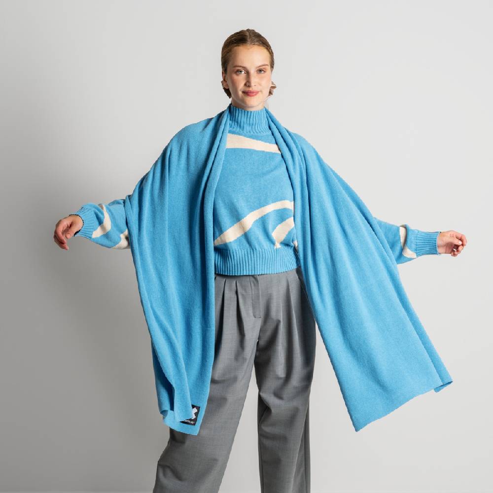 LIVING CRAFTS ELLIS - Schal - Cool Blue