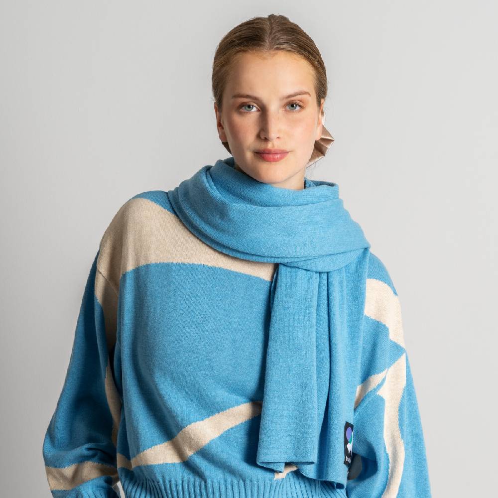 LIVING CRAFTS ELLIS - Schal - Cool Blue