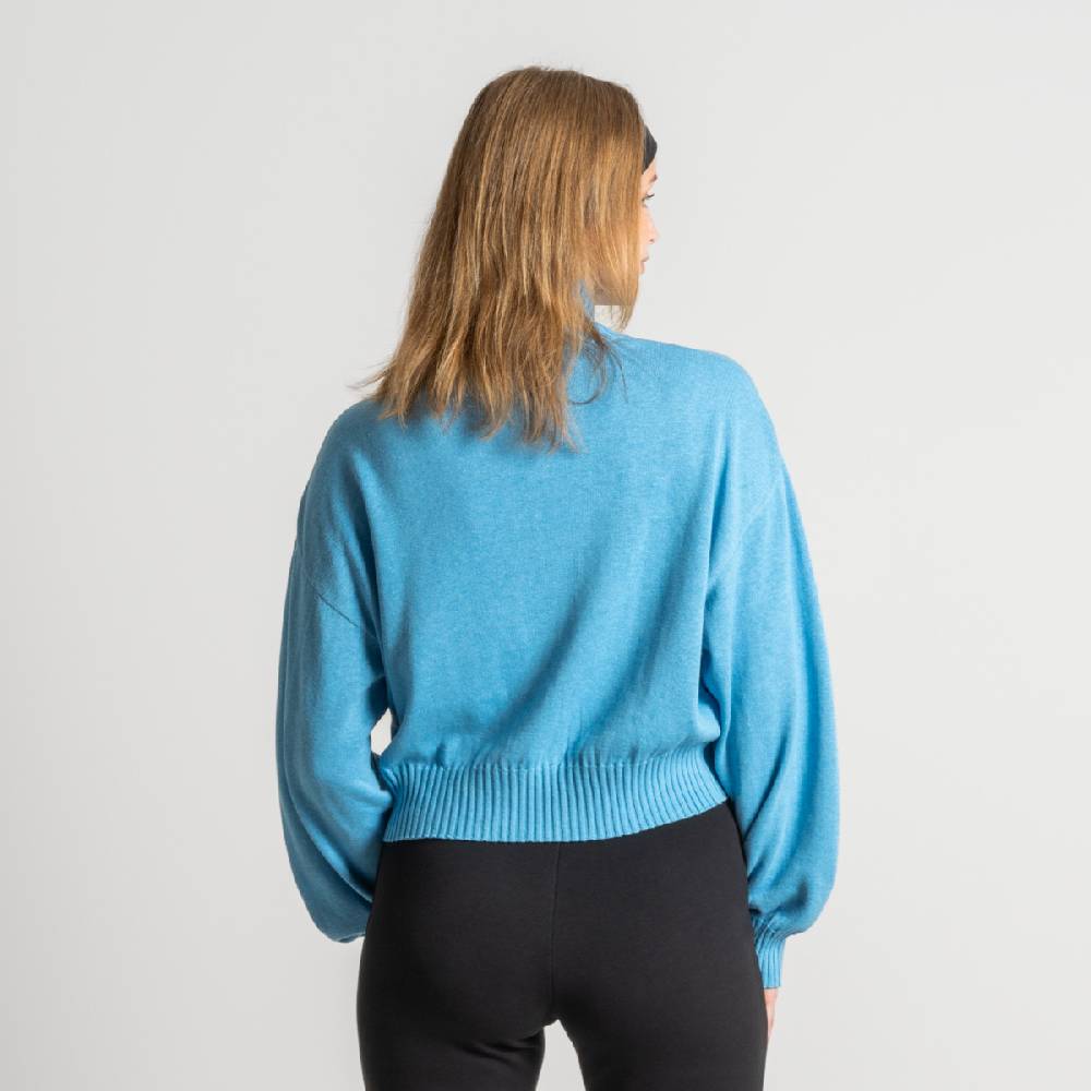 LIVING CRAFTS EUGENIE - Oversized Pullover - Cool Blue
