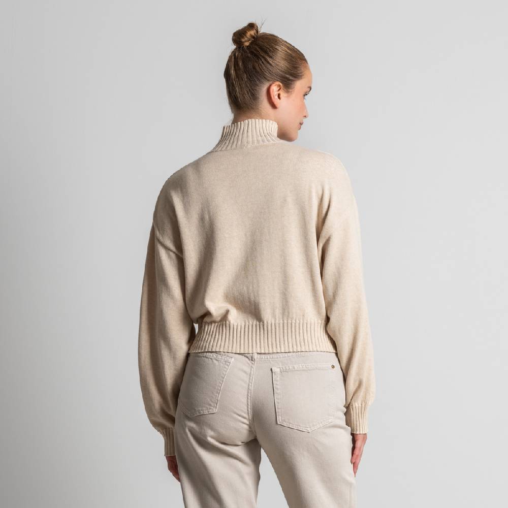 LIVING CRAFTS EUGENIE - Oversized Pullover - Sand