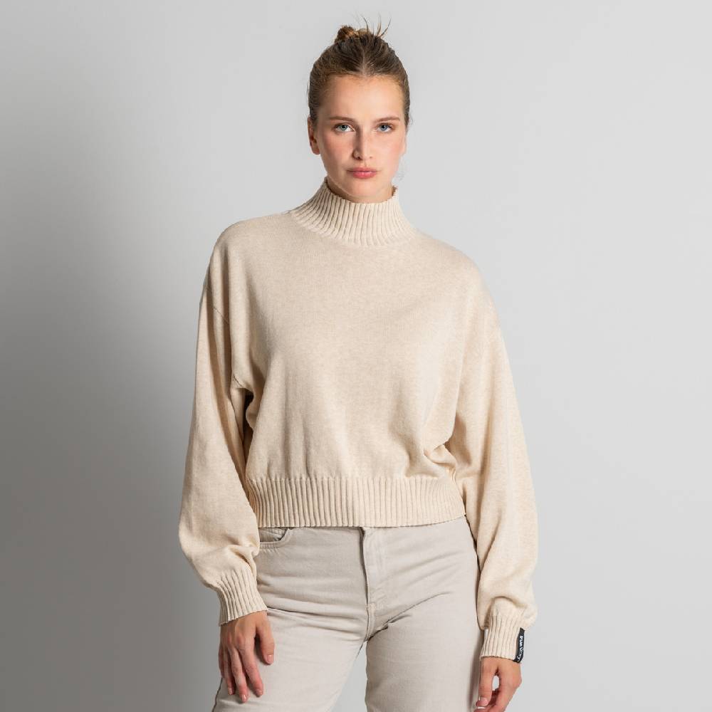 LIVING CRAFTS EUGENIE - Oversized Pullover - Sand
