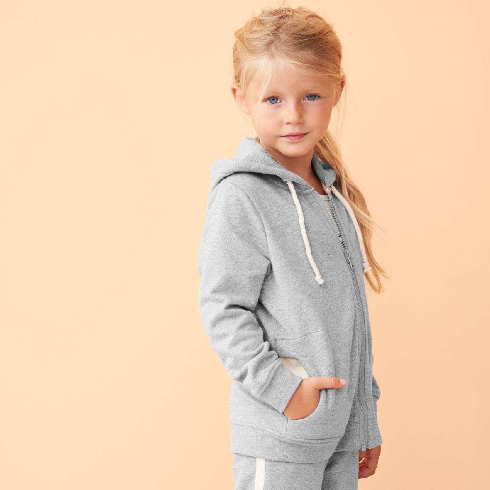 LIVING CRAFTS GINGER - Kapuzenjacke - Grey Melange