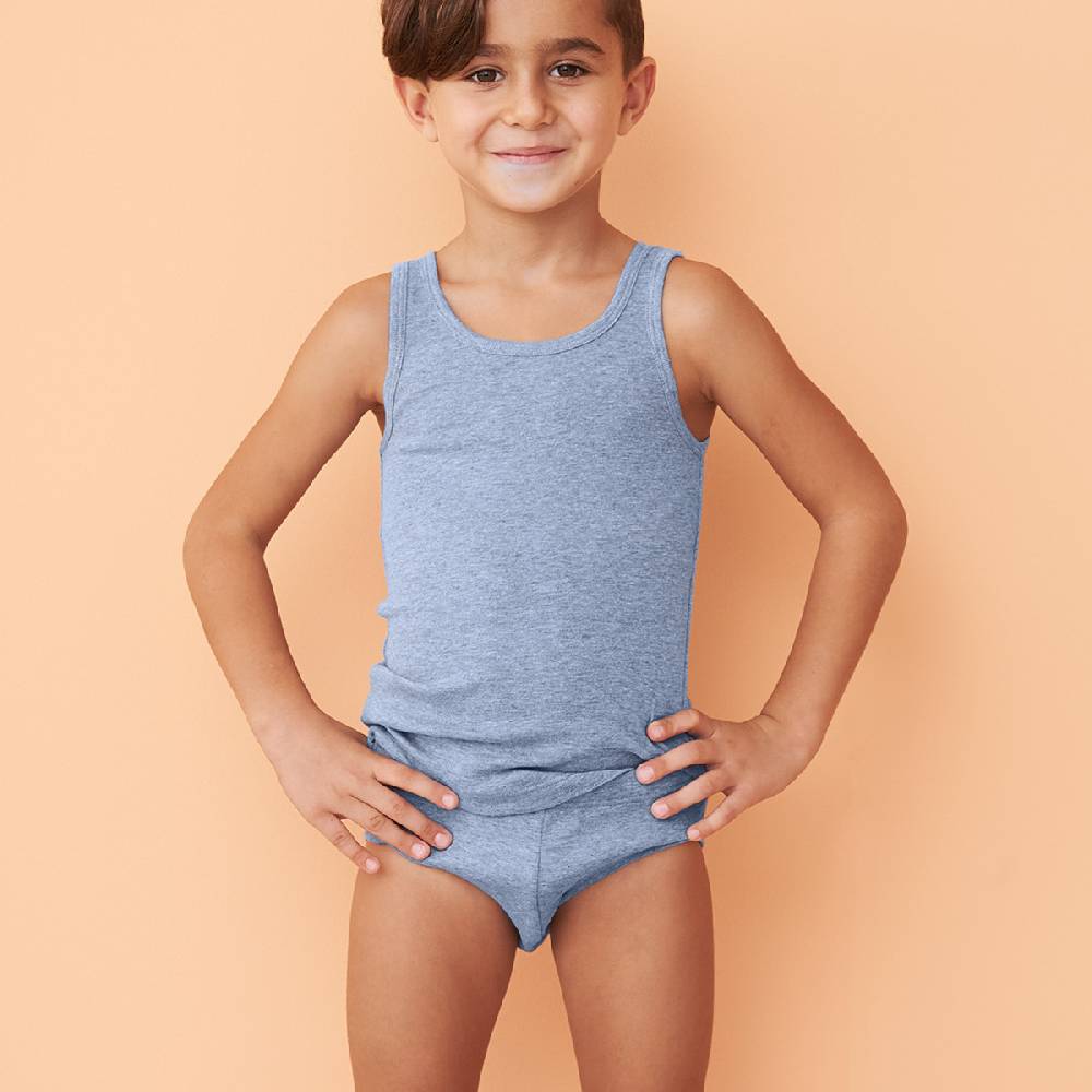 LIVING CRAFTS GRIZZLY - Slip - Blue Melange