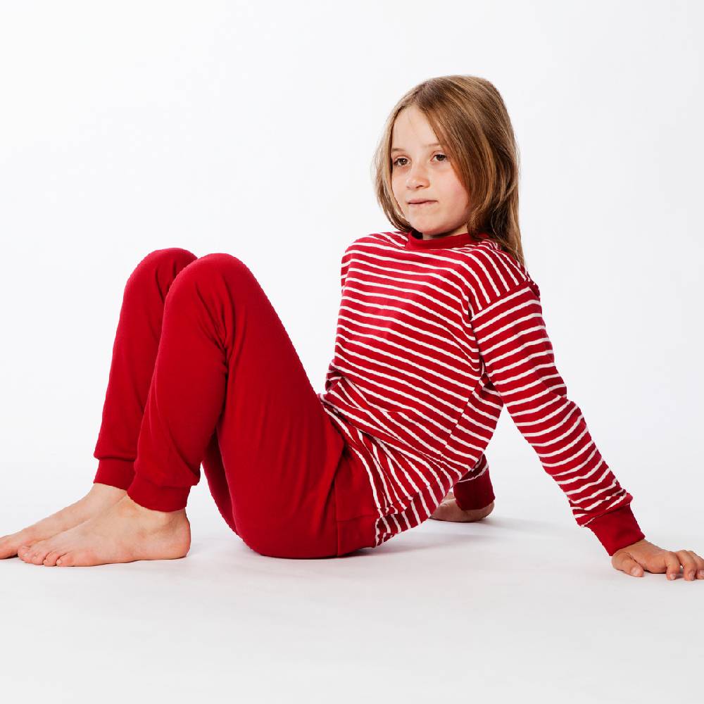 LIVING CRAFTS - Kinderschlafanzug - White/Red Striped