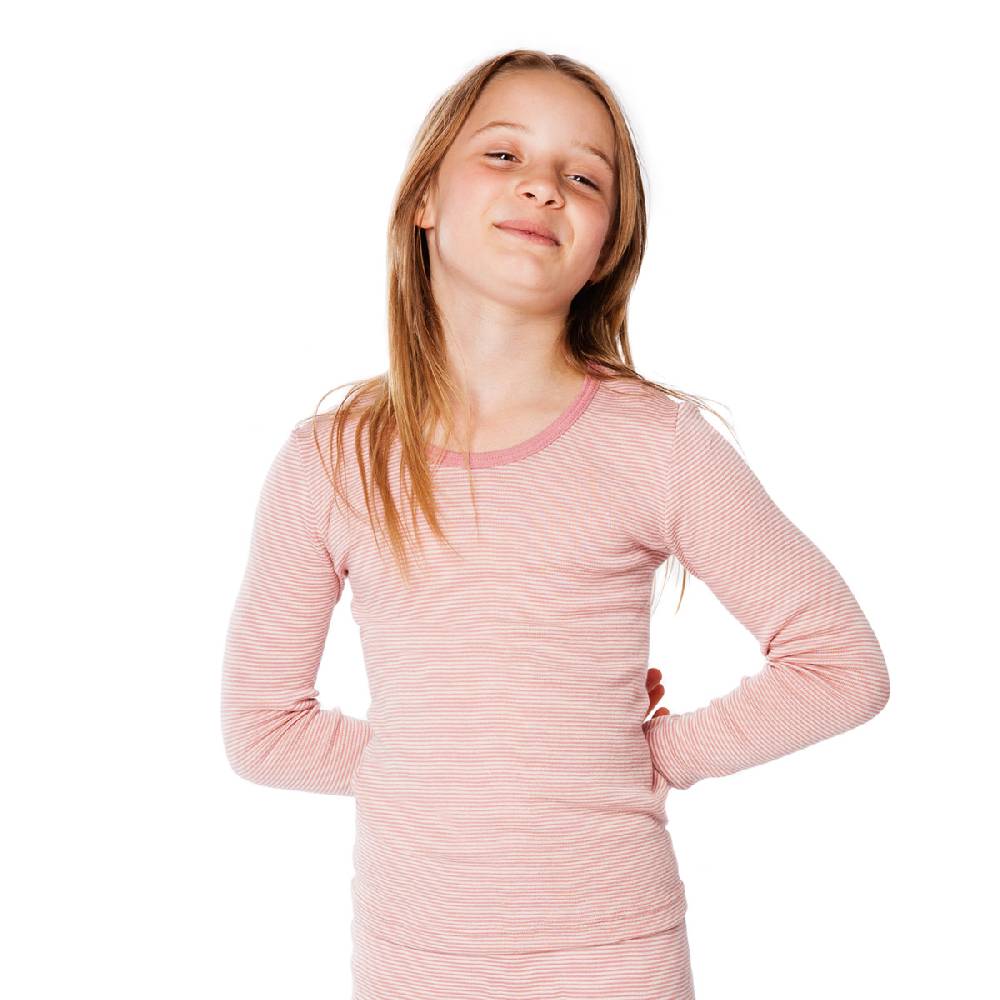 LIVING CRAFTS - Langarm-Shirt - Natural/Rose Striped