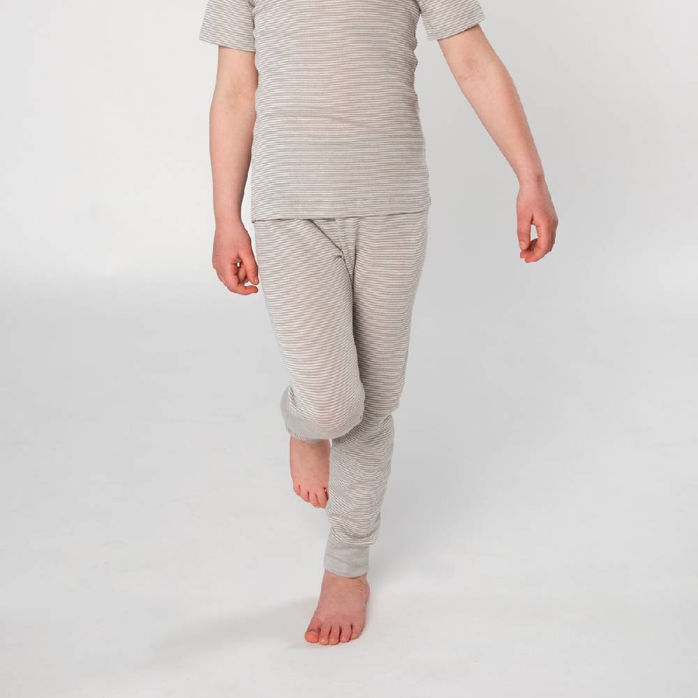 LIVING CRAFTS - Lange Unterhose - Grey/Natural Striped