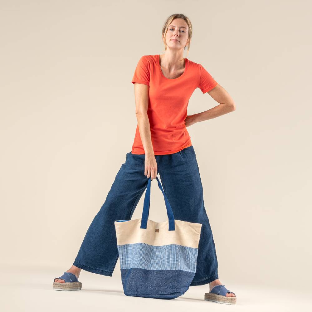 LIVING CRAFTS OMAN - Shopper - Shades Of Denim