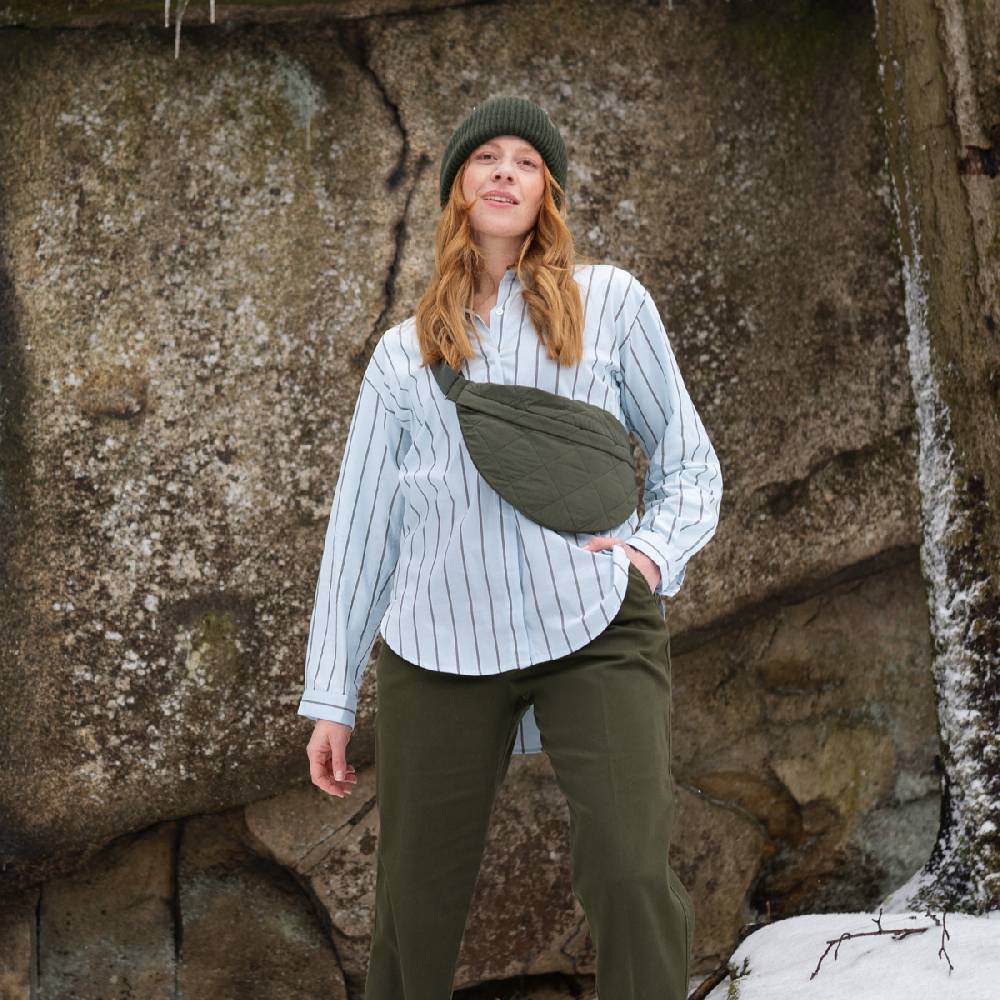 LIVING CRAFTS PEACHES - Hipbag - Dark Olive