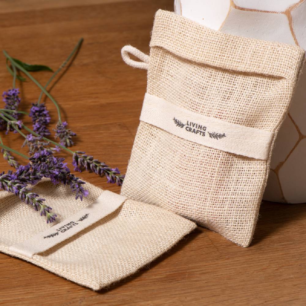 LIVING CRAFTS MATERA - Seifensäckchen, 2er Pack - Natural