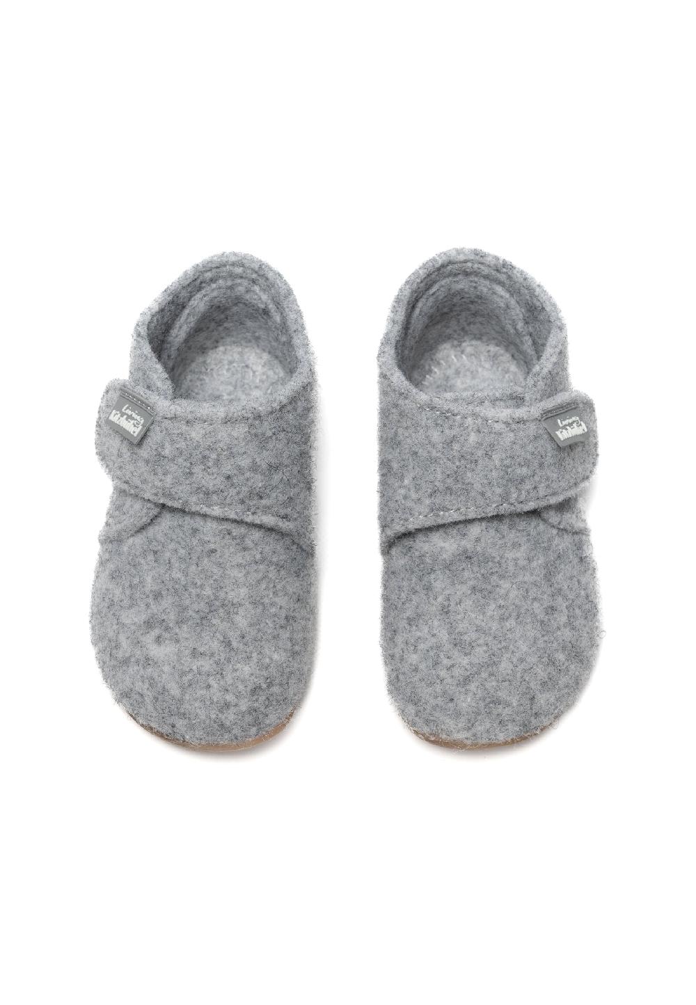 Living Kitzbühel Babyklettschuh Filz Unifarben