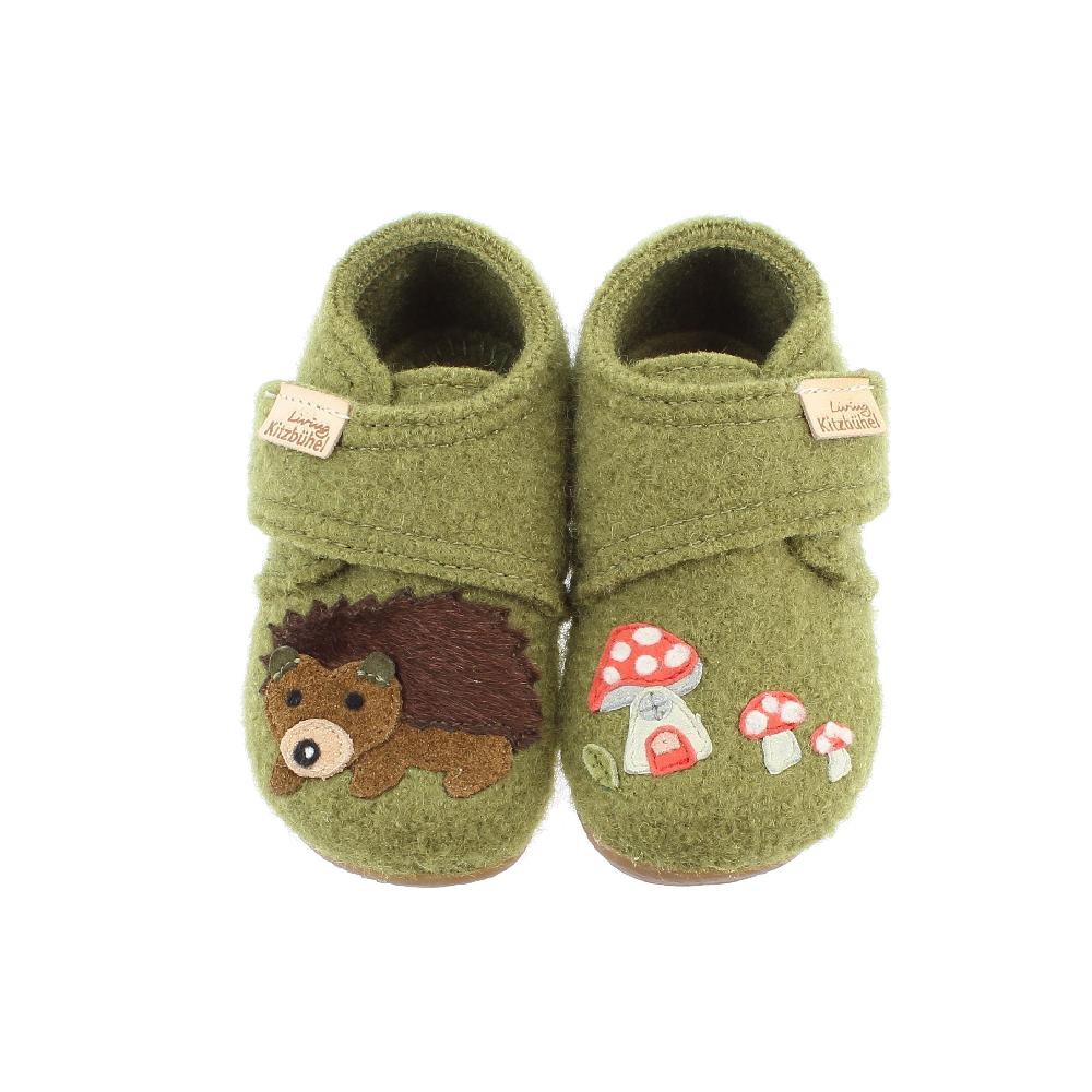 Living Kitzbühel Babyklettschuh Igel und Pilz