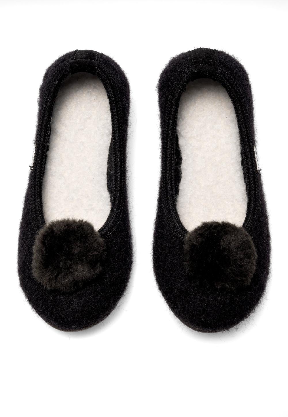 Living Kitzbühel Ballerina Mit Kunstfellbommel