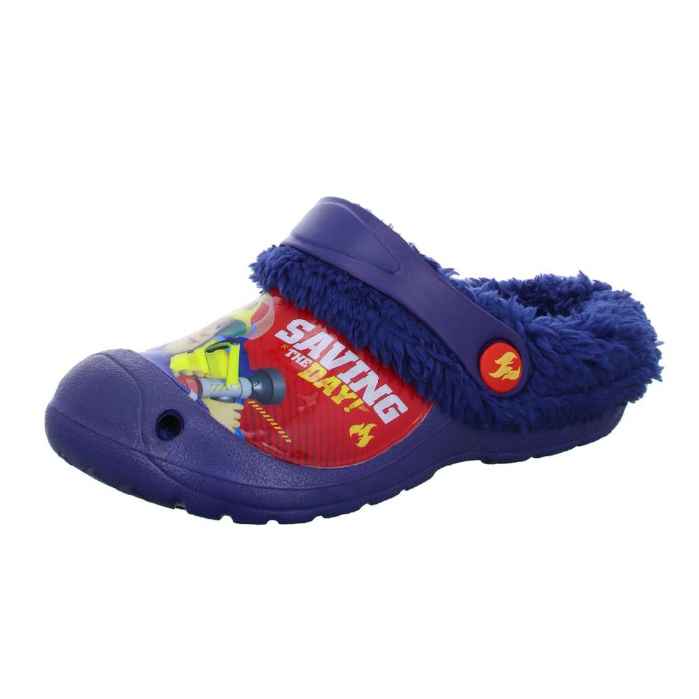 Fireman Sam Hausschuh Pantolette Warmfutter