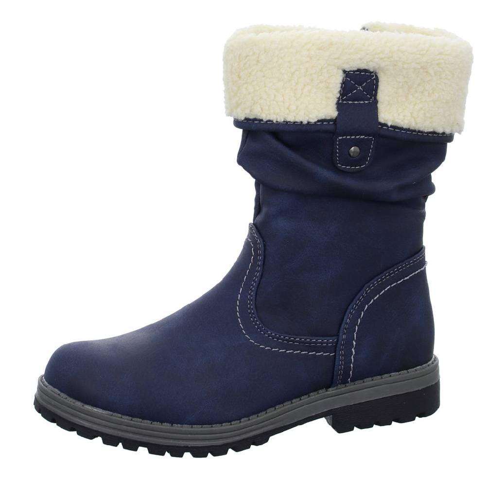 GirlZ OnlY Schlupf-/Klettstiefelette Warmfutter