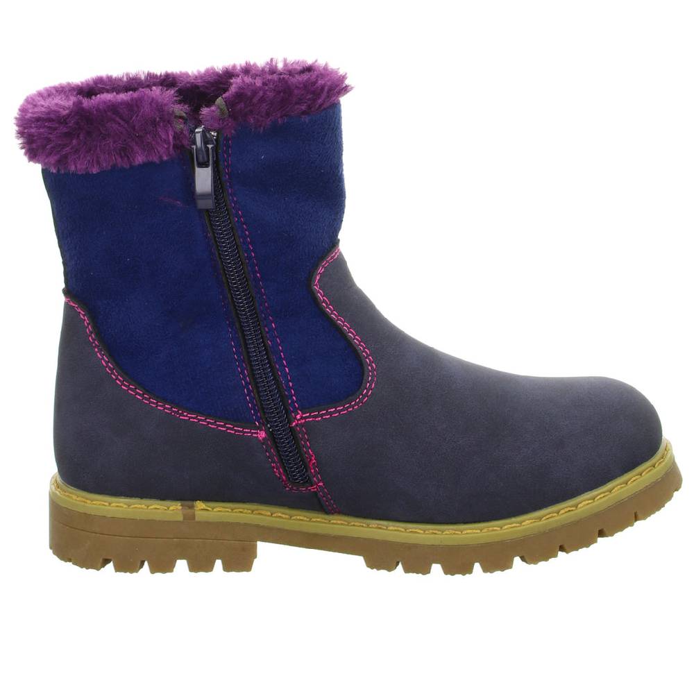 GirlZ OnlY Schlupf-/Klettstiefelette Warmfutter
