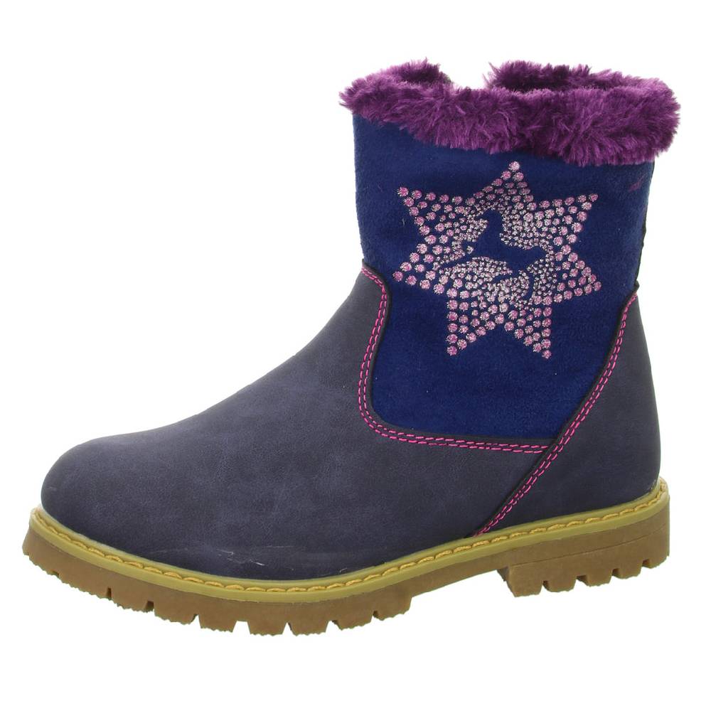 GirlZ OnlY Schlupf-/Klettstiefelette Warmfutter