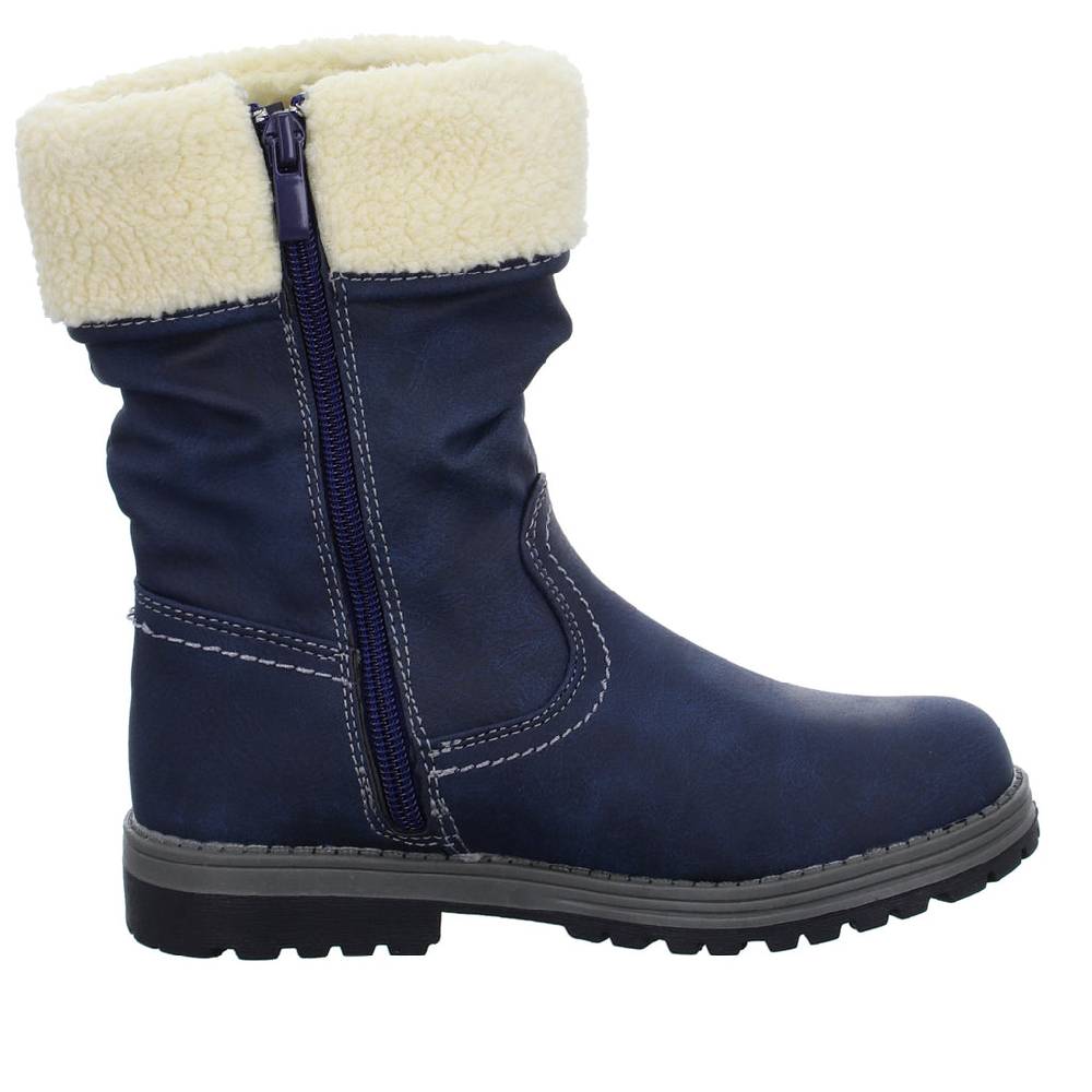 GirlZ OnlY Schlupf-/Klettstiefelette Warmfutter