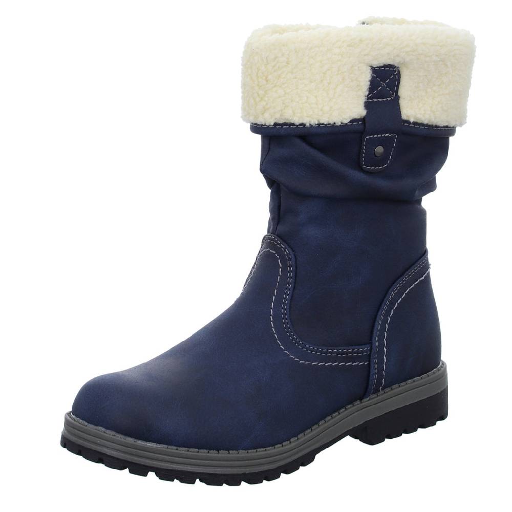 girlZ onlY Schlupf-/Klettstiefelette Warmfutter